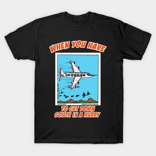 Bird Migration Service Airline Funny Animal Novelty Gift T-Shirt